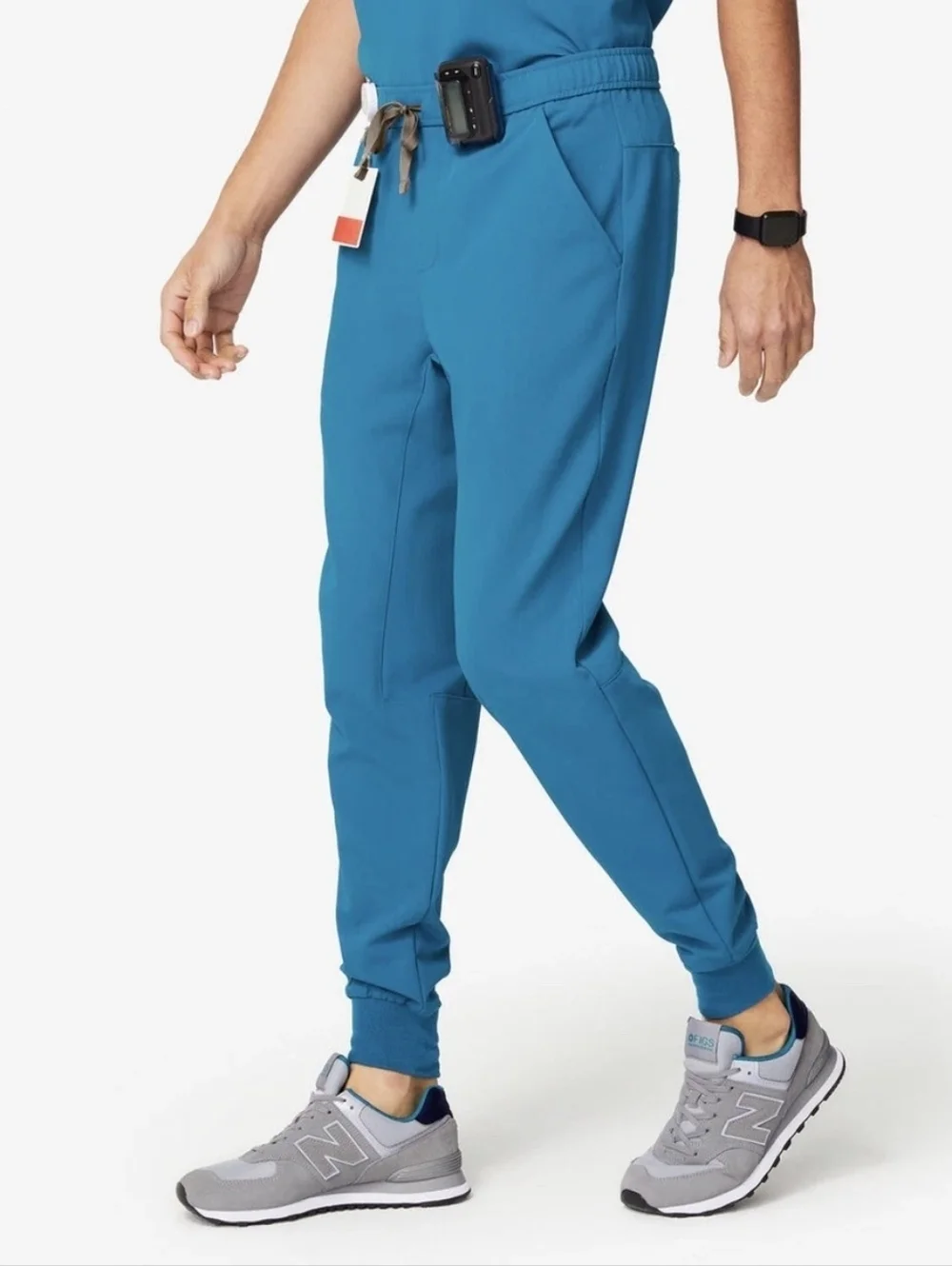 Figs Tansen Jogger Scrub Pants, Color Alps Blue Size L
